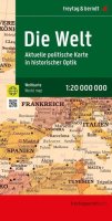 neuveden: Mapa světa 1:20 000 000 / aktuální mapa ve starožitném stylu (nástěnná)