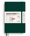 -: Týdenní plánovač & Zápisník Forest Green, Paperback B6+ 2027, Softcover, an