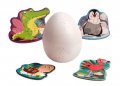 neuveden: Puzzle Mláďata ve vejci, dřevěné s hračkou