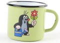 Miler Zdeněk: Krtek - hrnek smaltovaný 8cm, světle zelený/ konev