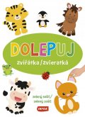 neuveden: Dolepuj zvířátka / zvieratká - zelený sešit / zelený zošit (+ samolepky)