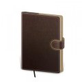 neuveden: Zápisník Flip hnědo/capuccinová 15 tečkovaný L