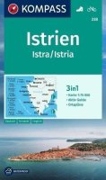 neuveden: Istrie, Istra, Istrie 1:75 000 / turistická mapa KOMPASS 238