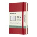 neuveden: Moleskine Zápisník plánovací 2021-2022 červený S, tvrdý