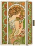: Týdenní diář A5 Alfons Mucha 2027 Zelený