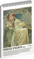 neuveden: Spirálový blok Alfons Mucha - Princezna, linkovaný