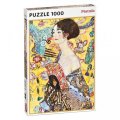 neuveden: Puzzle Klimt - Dáma s vějířem 1000 dílků