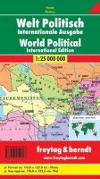 neuveden: Svět / nástěnná politická mapa 1:25 000 000 (175x121 cm) lamino+lišty