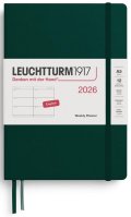 neuveden: Weekly Planner 2026 Medium (A5) Forest Green