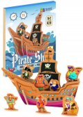 neuveden: NiXiM Dřevěné 3D puzzle - Pirátská loď