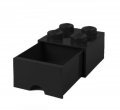 neuveden: Úložný box LEGO s šuplíkem 4 - černý