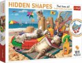 neuveden: Trefl Puzzle Hidden Shapes - Kočičí prázdniny / 1011 dílků