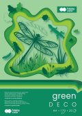 : Blok DECO GREEN A4 170g, 20 archů, 5 barev