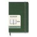 neuveden: Diář Moleskine 2026 - tvrdé desky, S, týdenní, tmavě zelený