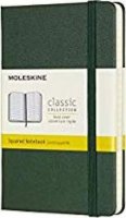 neuveden: Moleskine: Zápisník tvrdý čtverečkovaný zelený S