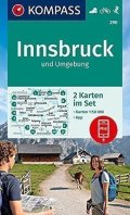 neuveden: Innsbruck und Umgebung 1:50 000 / sada 2 turistických map KOMPASS 290