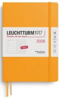 neuveden: Weekly Planner & Notebook 2026 Medium (A5) Rising Sun - tečkovaný