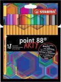 neuveden: Popisovač STABILO point liner 88 sada 18 ks v pouzdru ARTY