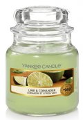 neuveden: YANKEE CANDLE Lime & Coriander svíčka 104g