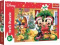 neuveden: Trefl Puzzle Mickey Mouse Vánoce / 100 dílků