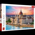 neuveden: Trefl Puzzle Budova parlamentu, Budapešť / 500 dílků