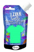 neuveden: Textilní barva IZINK Textile - světle tyrkysová, 80 ml