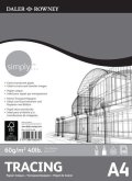 neuveden: Daler - Rowney SIMPLY skicák Tracing A4, 60 g / m2, 40 listů