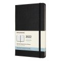 neuveden: Moleskine Měsíční diář 2022 černý L, tvrdý