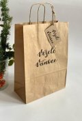 neuveden: Be Nice Dárková taška přírodní - Veselé Vánoce (velká)