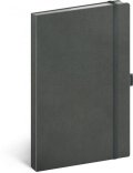 neuveden: Notes Šedý, tečkovaný, 13 × 21 cm