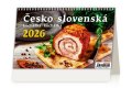 neuveden: Kalendář stolní 2026 - Česko-slovenská kuchařka/kuchárka