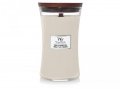neuveden: WoodWick Tonka & Almond Milk svíčka váza 609g