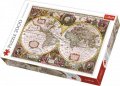 neuveden: Trefl Puzzle Historická mapa světa r. 1630 / 2000 dílků
