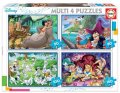neuveden: Puzzle Disney pohádky 4v1 (50,80,100,150 dílků)