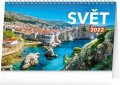 neuveden: Kalendář 2022 stolní: Svět, 23,1 × 14,5 cm
