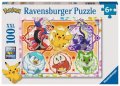 neuveden: Puzzle Hraví Pokémoni 100 dílků