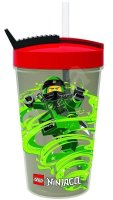 neuveden: Kelímek s brčkem LEGO Ninjago Classic - červená