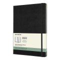 neuveden: Moleskine Plánovací zápisník 2022 černý XL, tvrdý
