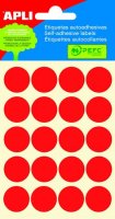neuveden: Samolepicí etikety O 19 mm - červené