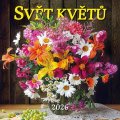 neuveden: Kalendář 2026 Svět květů, nástěnný, 33 x 33 cm
