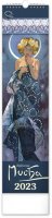 neuveden: Kalendář 2023 nástěnný: Alfons Mucha, 12 × 48 cm
