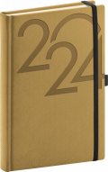 neuveden: Diář 2024: Ajax - zlatý, denní, 15 × 21 cm