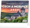 neuveden: Kalendář 2026 stolní: Nejkrásnější místa Čech a Moravy, 16,5 x 13 cm