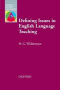 Widdowson Henry G.: Oxford Applied Linguistics Defining Issues in English Language Teaching