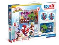 neuveden: Edukit Spidey a jeho úžasní přátelé 4v1 (pexeso, 48 + 30 puzzle, 6 kostek)