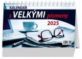 neuveden: Kalendář 2025 Velká písmena, stolní, 23 x 14 cm