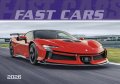 neuveden: Kalendář 2026 Fast cars, nástěnný, 48,5 x 34 cm