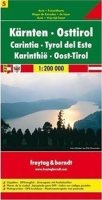 neuveden: OE 5 Korutany Jižní Tyrolsko 1:200 000 / automapa