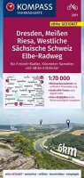 : Dresden, Meißen, Westliche Sächsische Schweiz 1:70 000 / cykloturistická ma