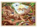 neuveden: Goki Puzzle Dinosauří vykopávky 192 dílků - dřevěné